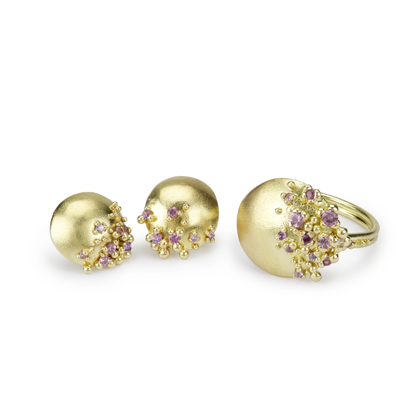 Adorn Pink Sapphire Earrings