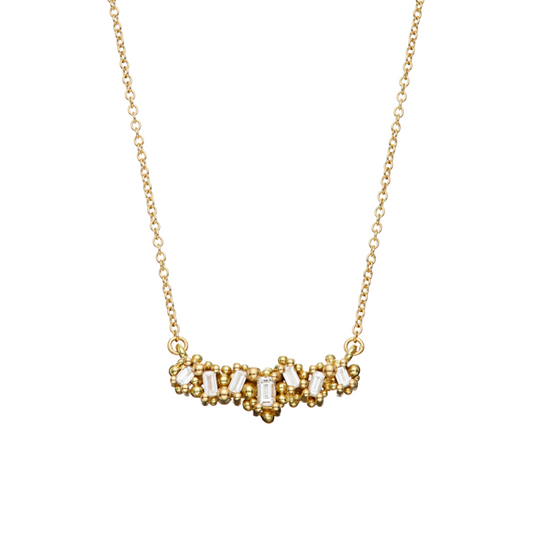 Baguette Diamond Necklace