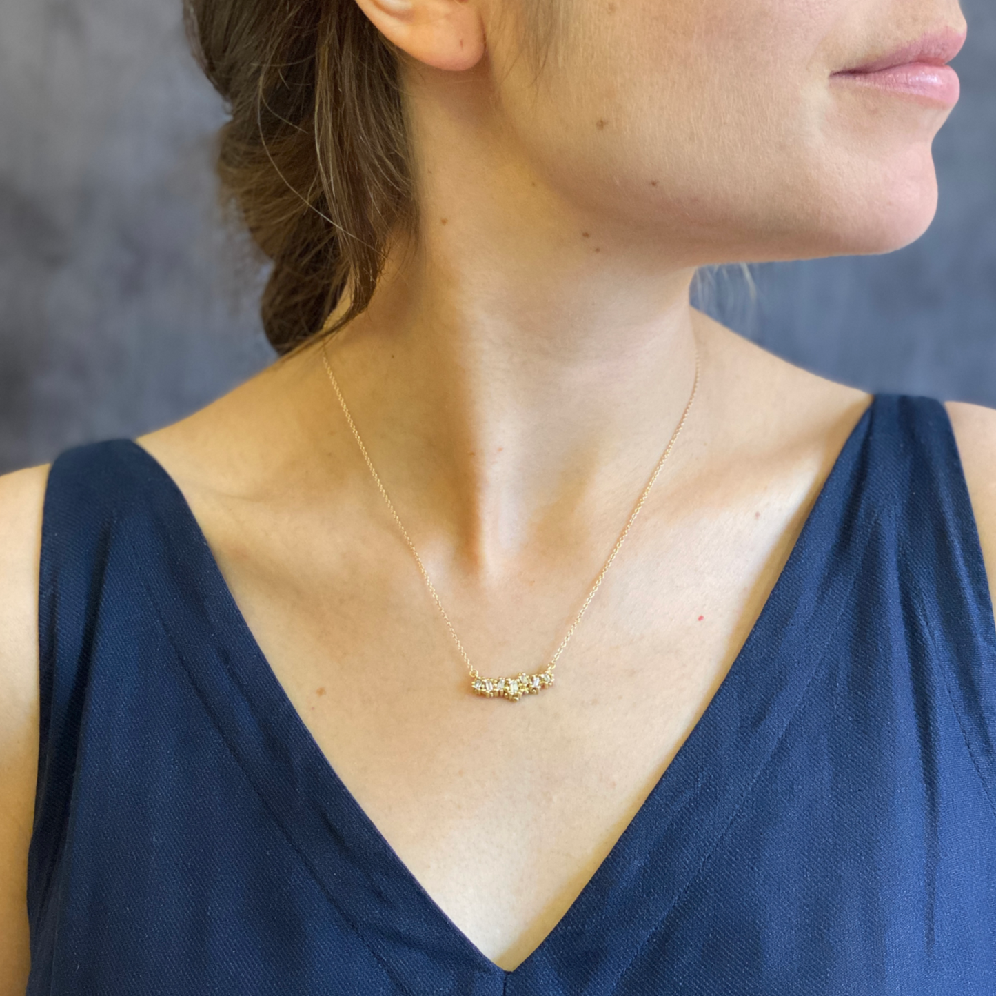 Baguette Diamond Necklace