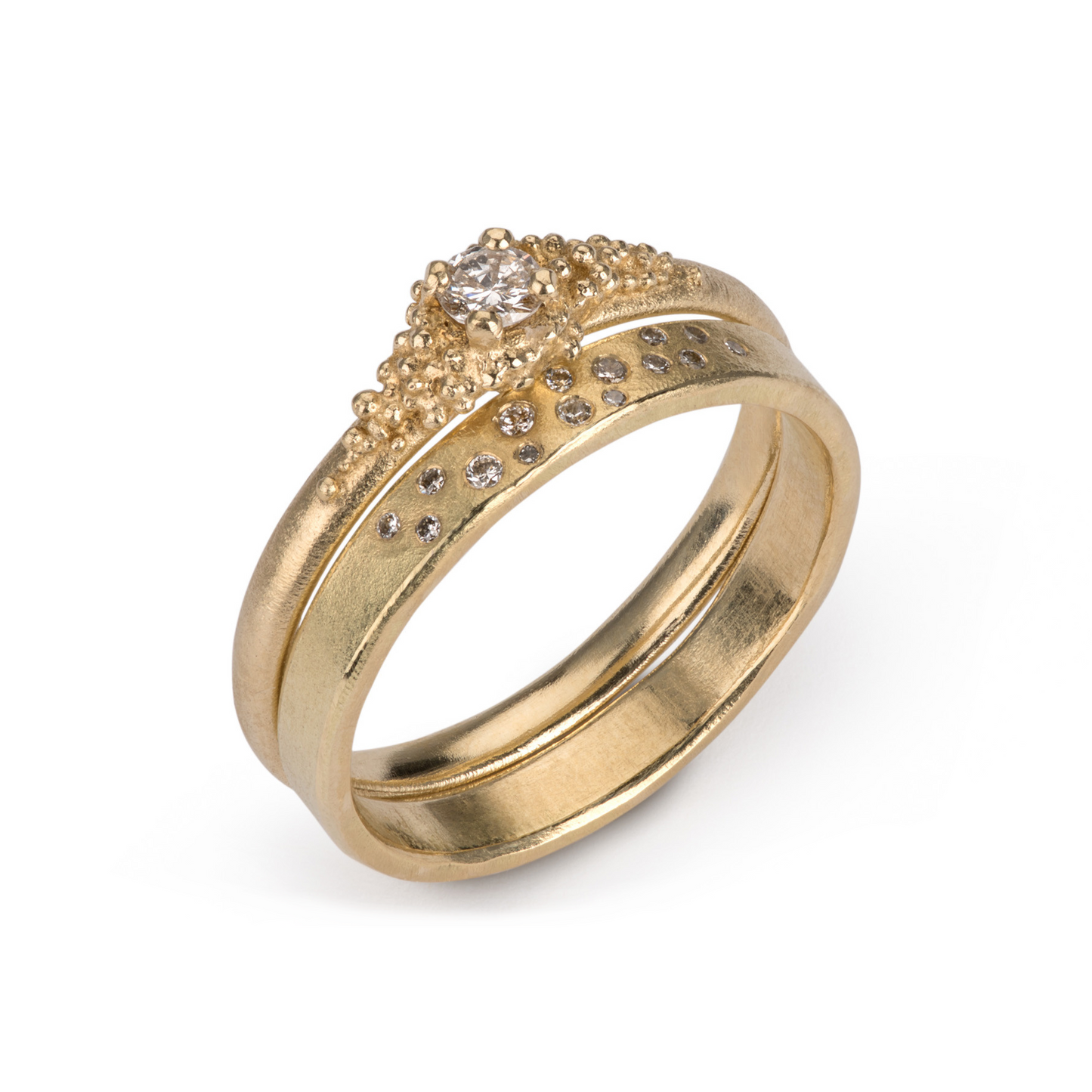 Wave Ring - Diamonds