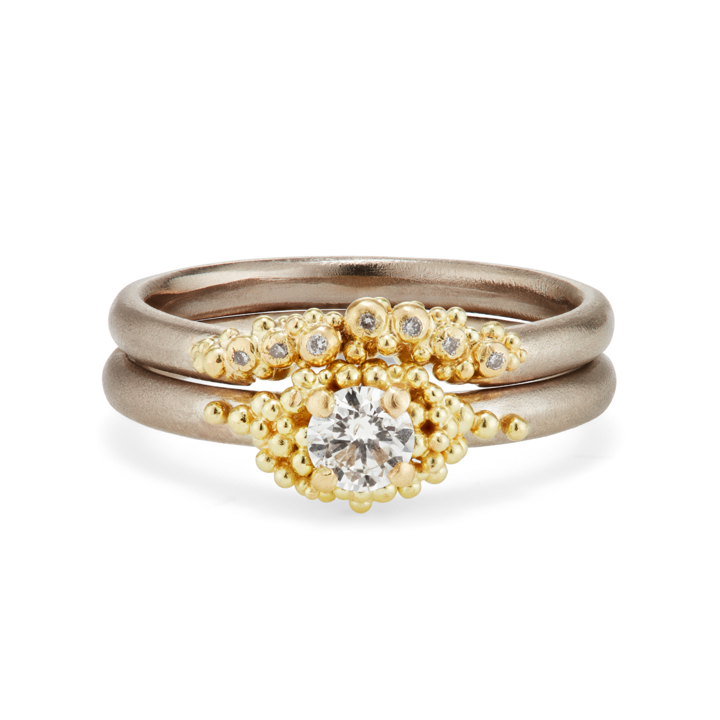 Contour Granule Ring - Mixed Metals
