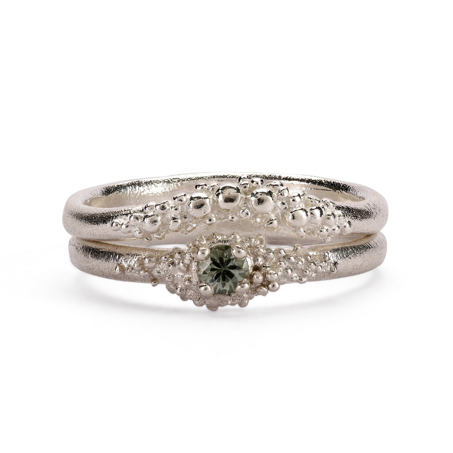 Contour Granule Ring - Silver