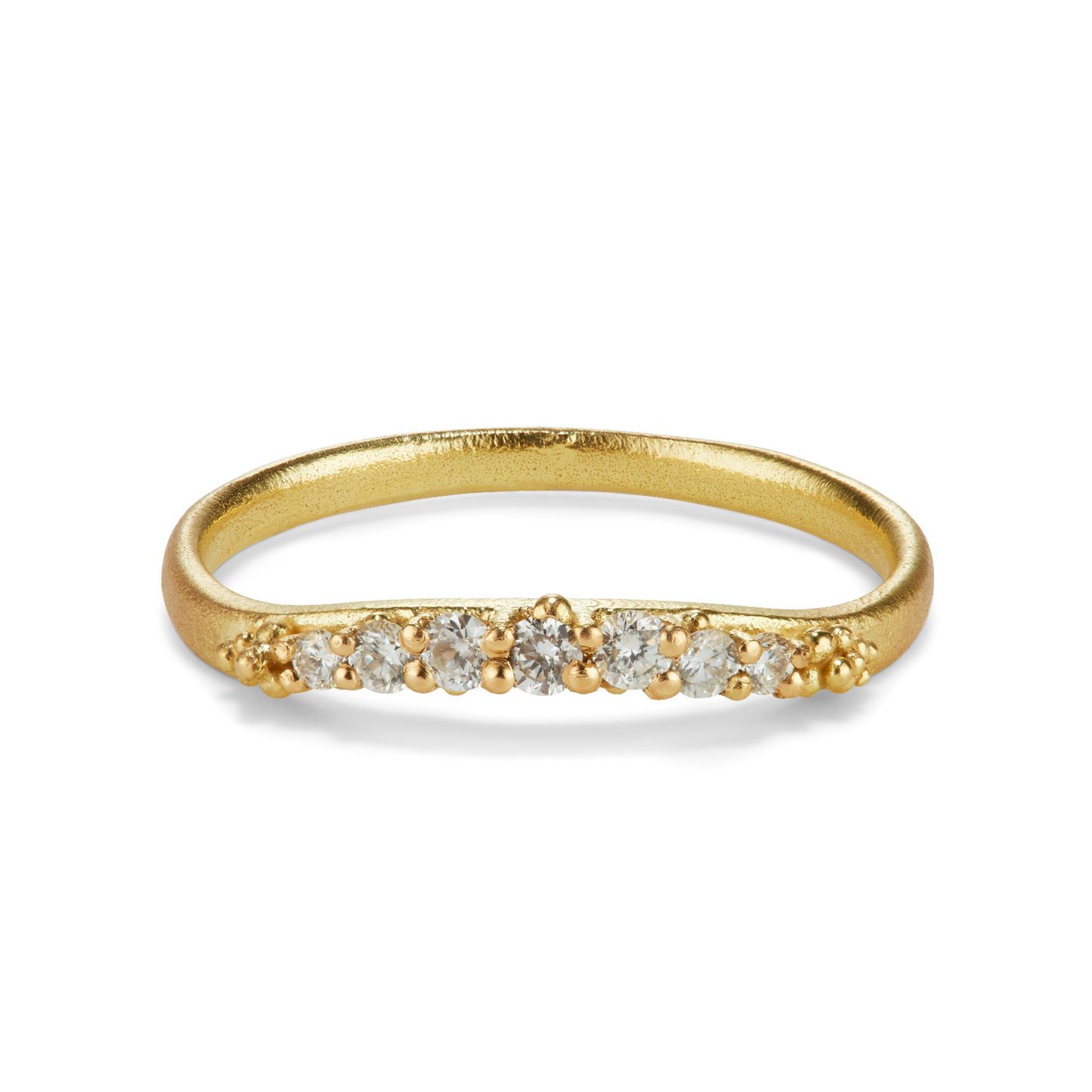 Diamond Contour Ring - 7 Diamonds