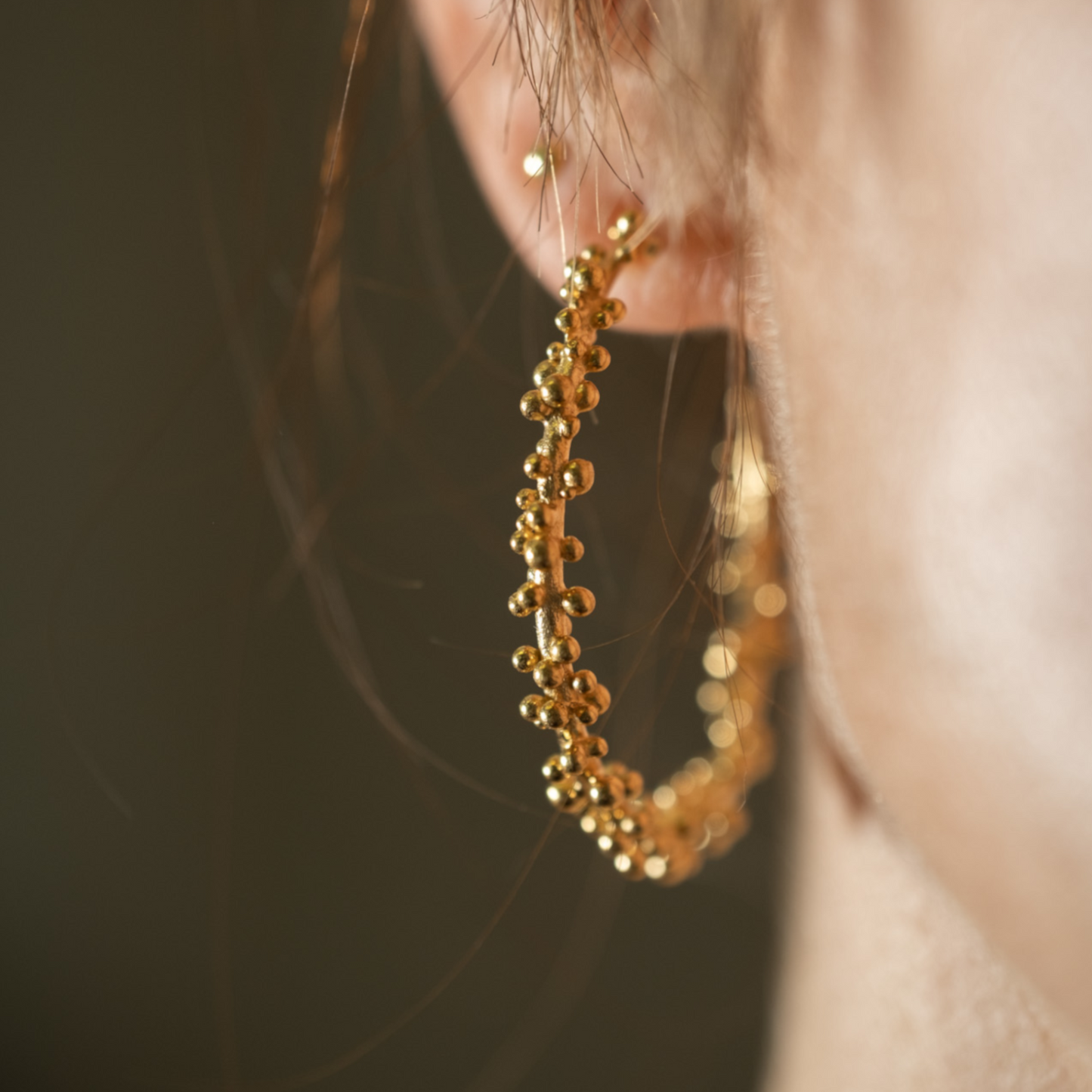Granulated Hoops - Large