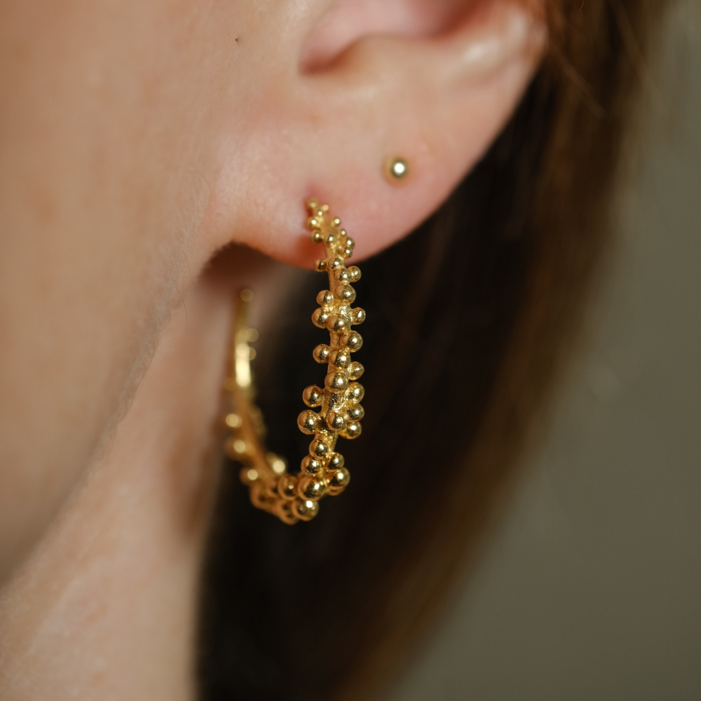 Granulated Hoops - Medium