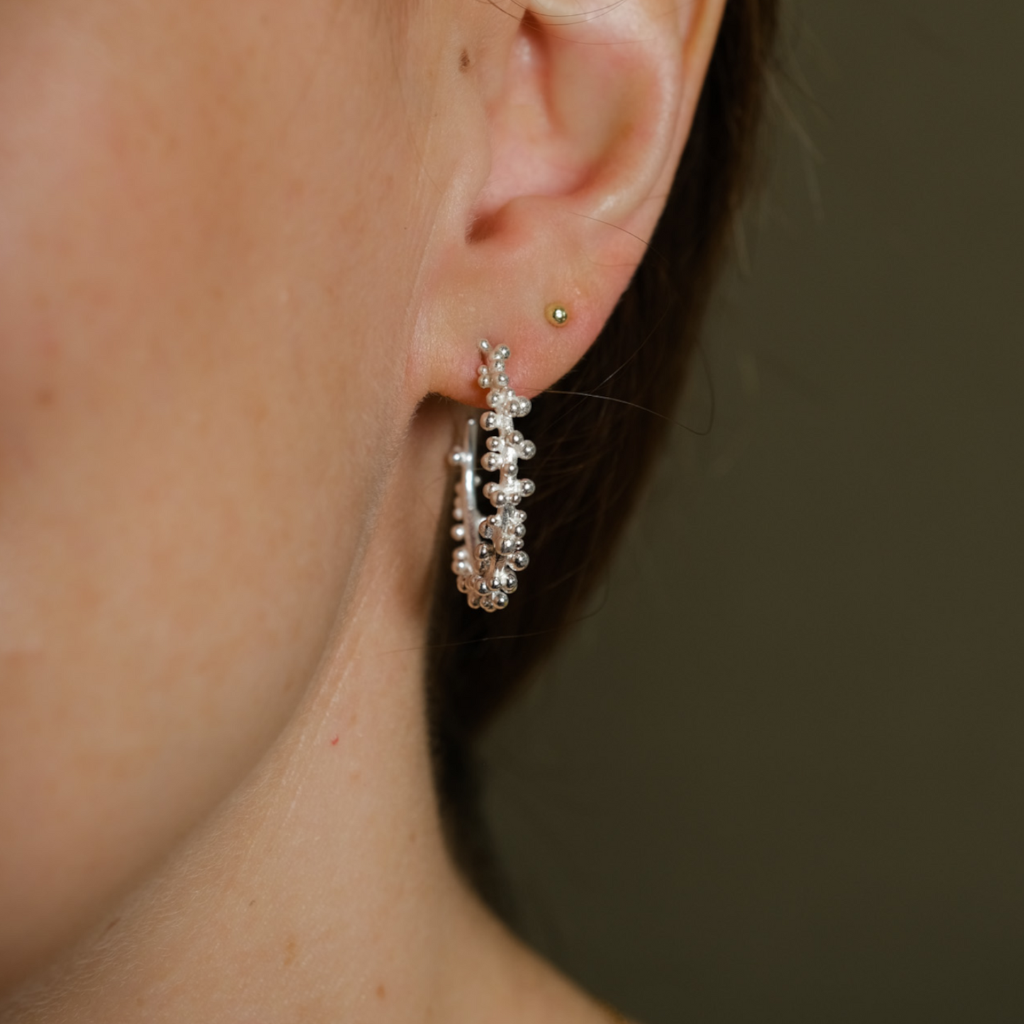 Granulated Hoops - Medium