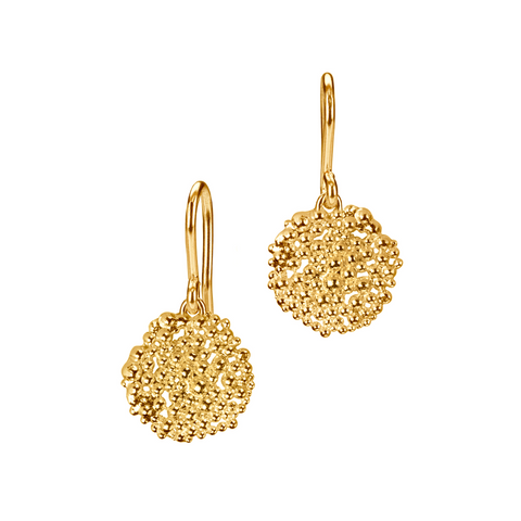 Berry Drop Earrings - gold plated