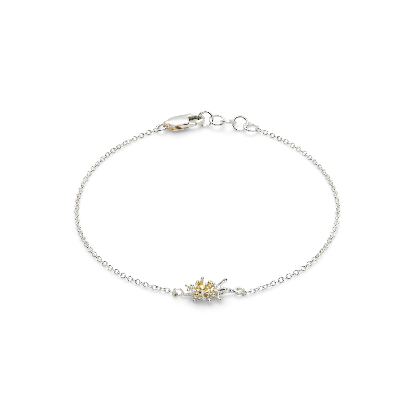 Sea Urchin Bracelet - Silver & 18ct gold