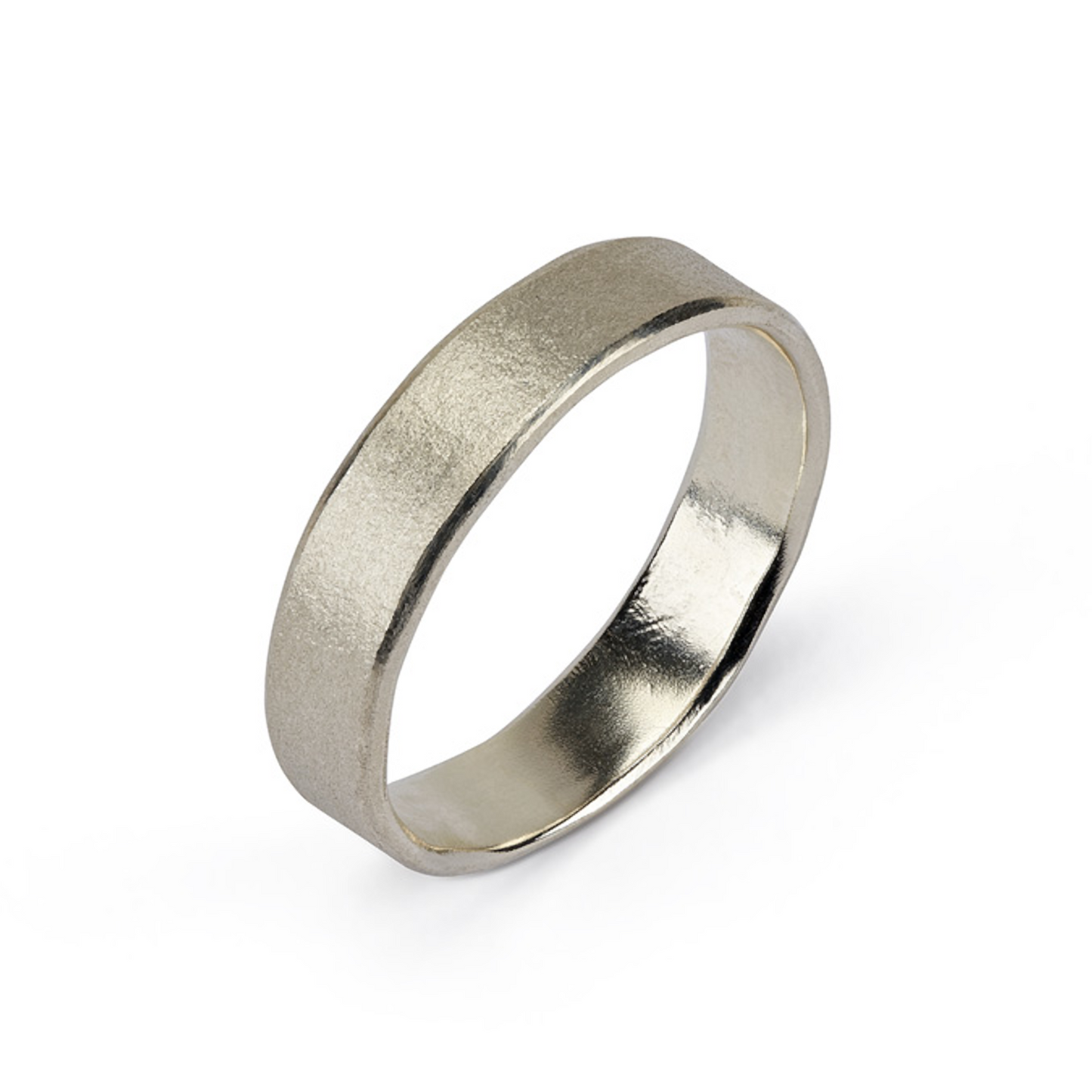 Wave Ring - 9ct White Gold