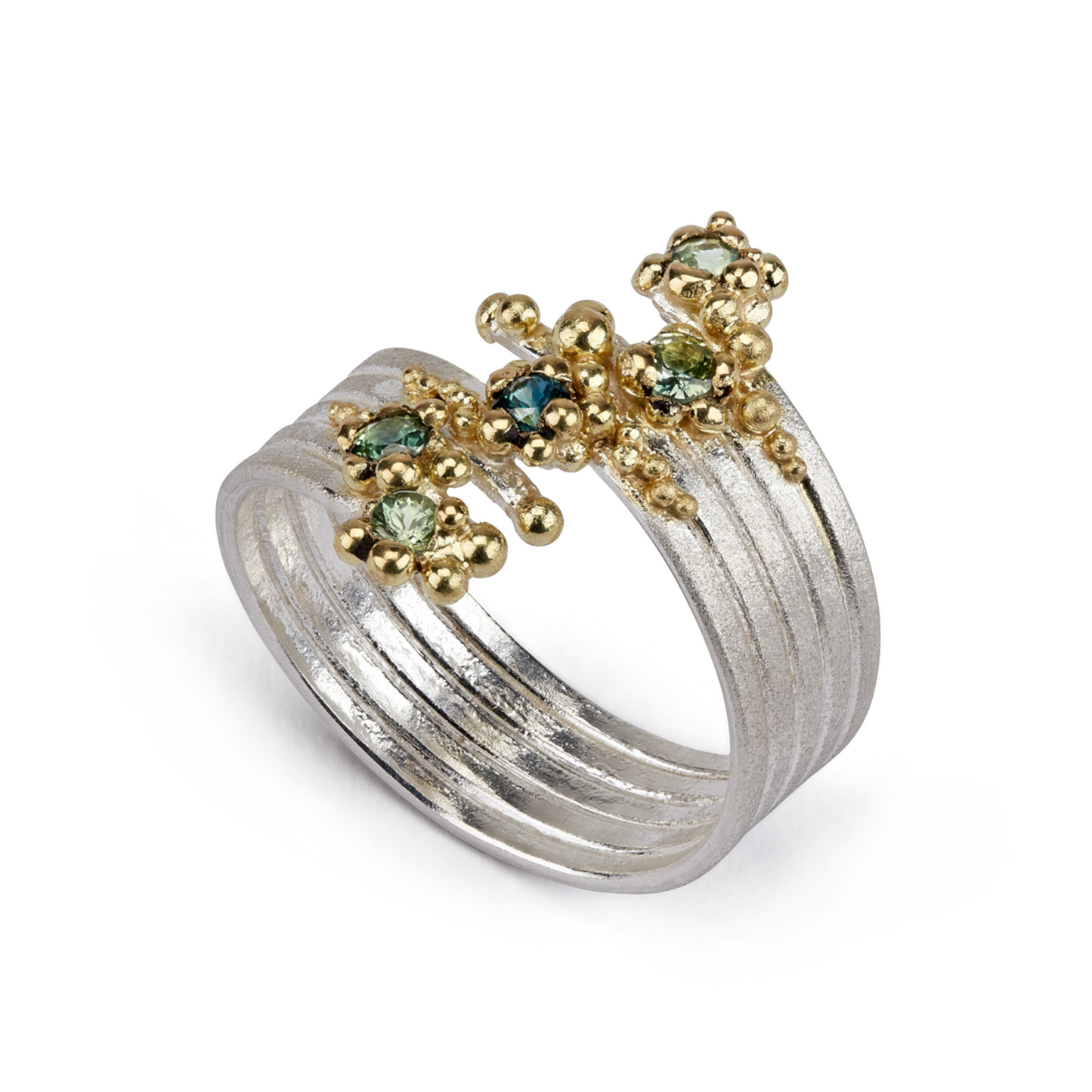 Whorl Ring - Sapphires