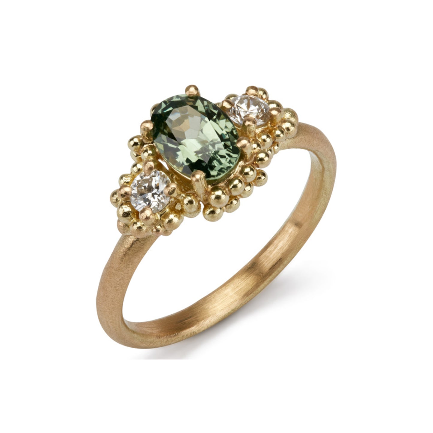 Oval Sapphire Cluster Ring