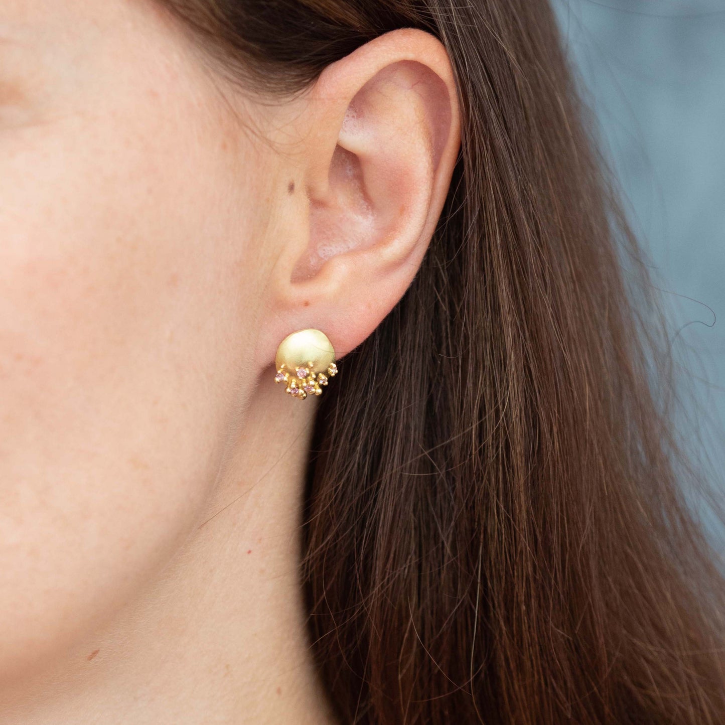 Adorn Pink Sapphire Earrings
