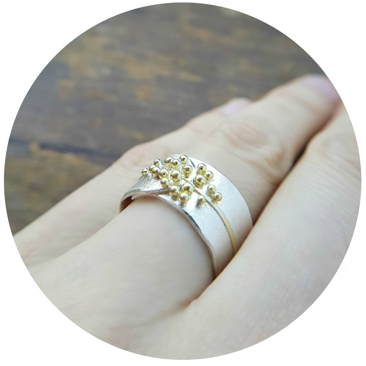 Adorn Granulated Ring