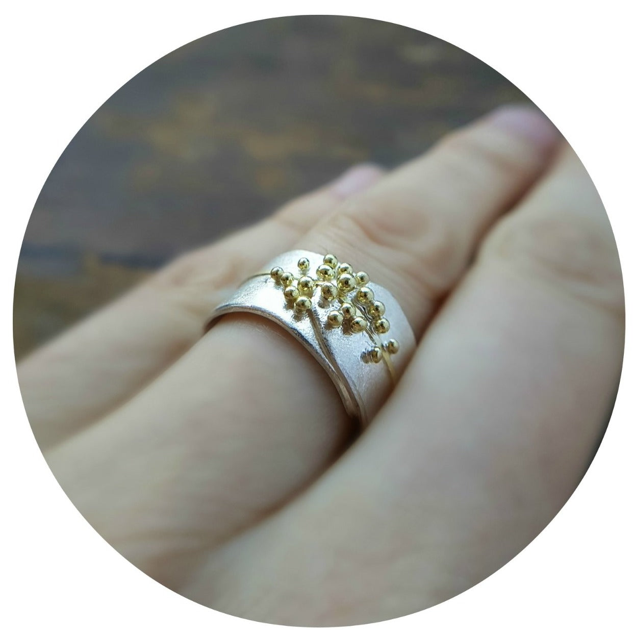 Adorn Granulated Ring