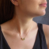 Sea Urchin Sapphire and Diamond Necklace