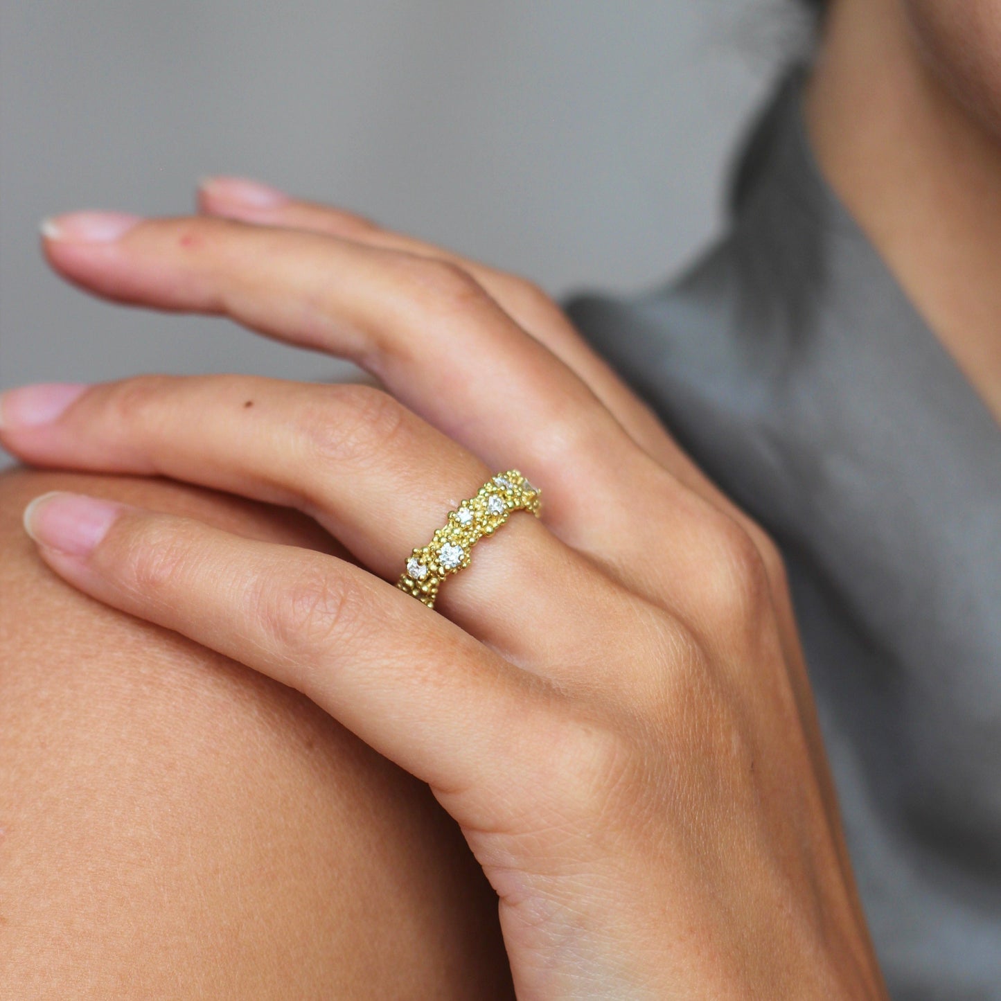 Whirlpool Diamond Ring