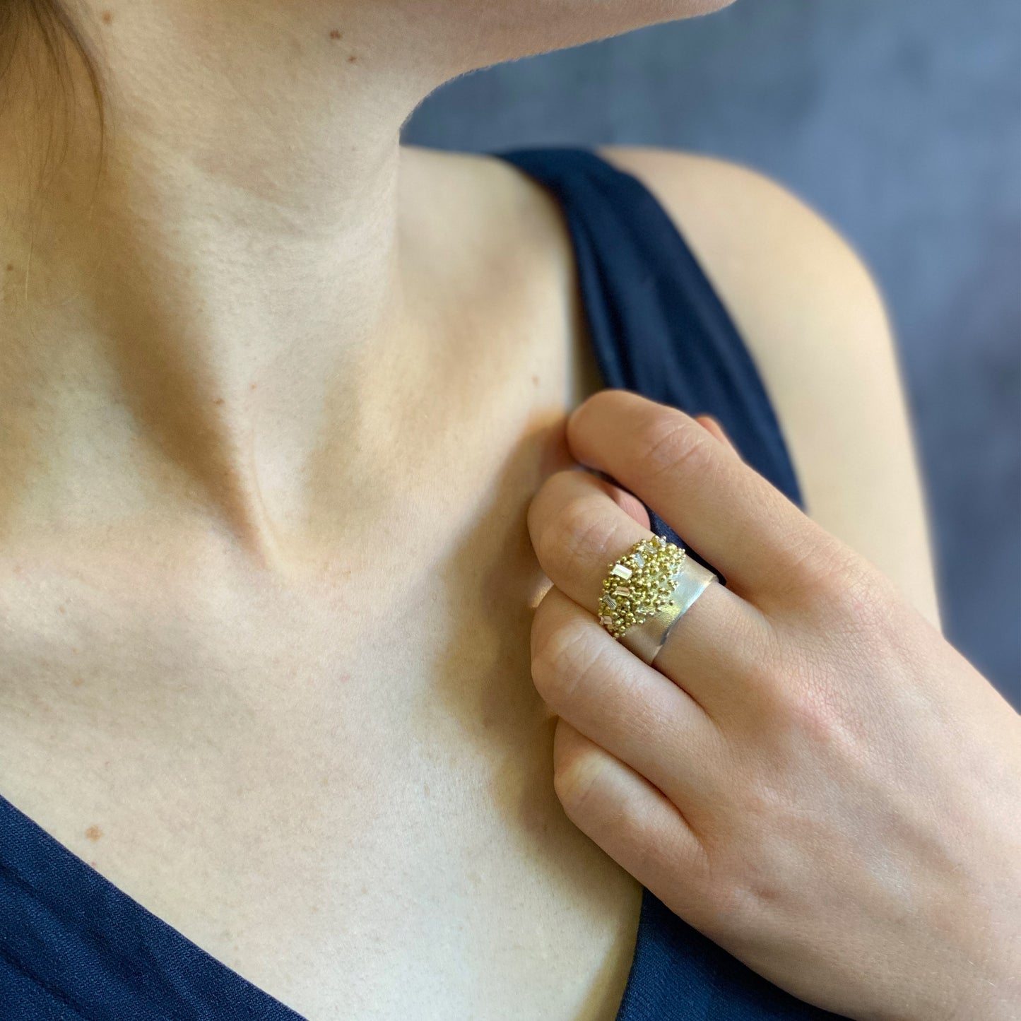 Baguette Crown Ring
