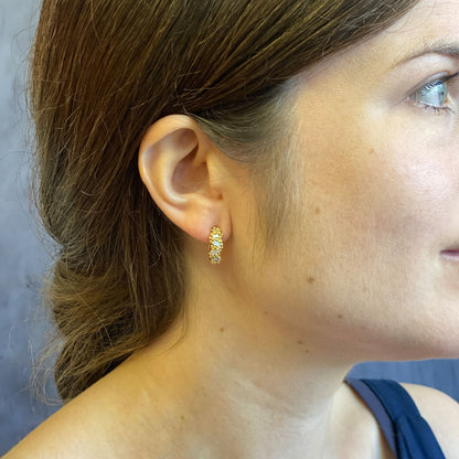 Baguette Diamond Hoops