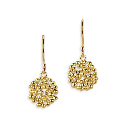 Berry Drop Earrings - 18ct Yellow Gold
