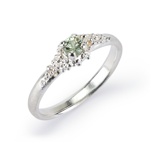 Cluster Ring - Silver & Sapphire