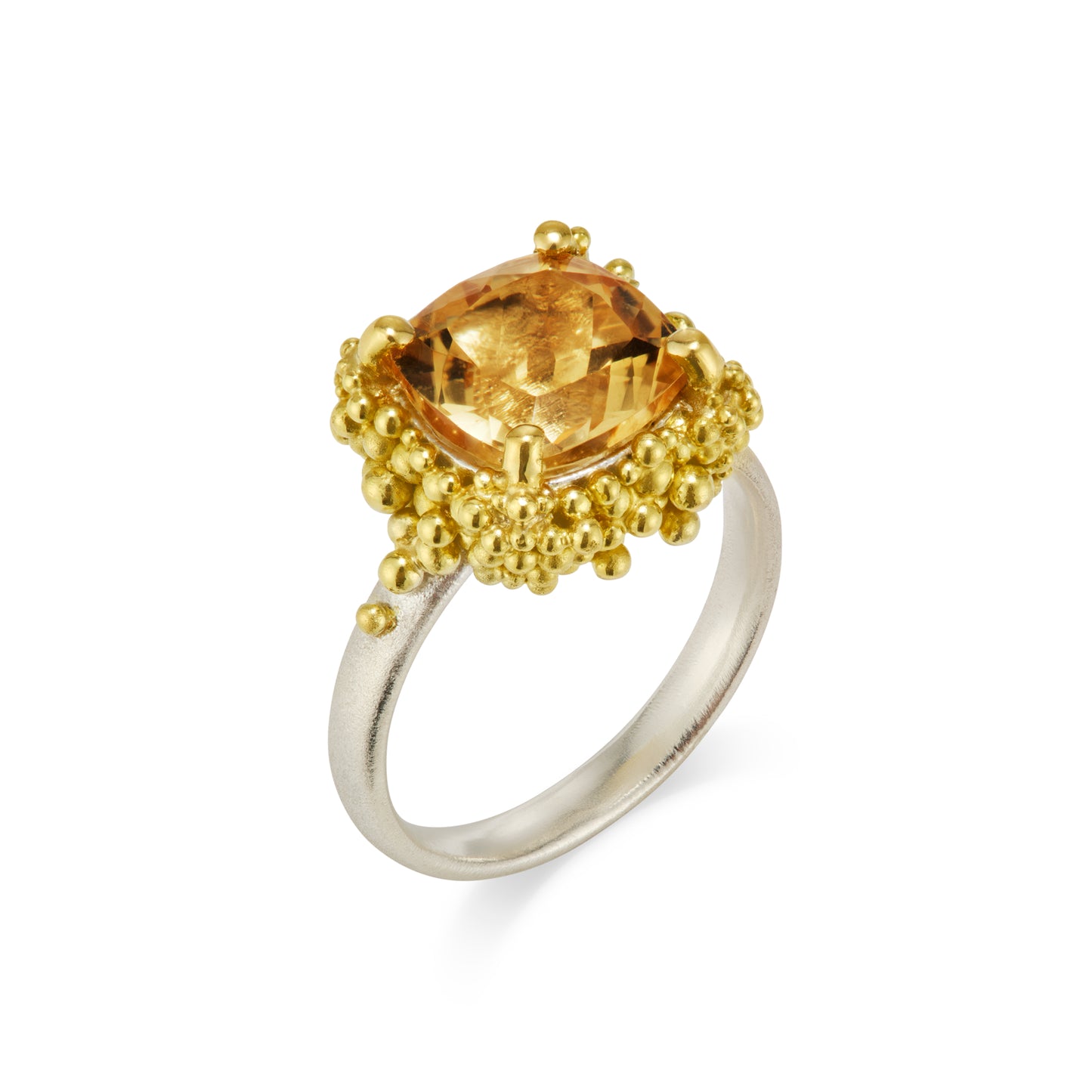 Cocktail Cluster Ring - Citrine Ombre