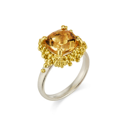 Cocktail Cluster Ring - Citrine Ombre