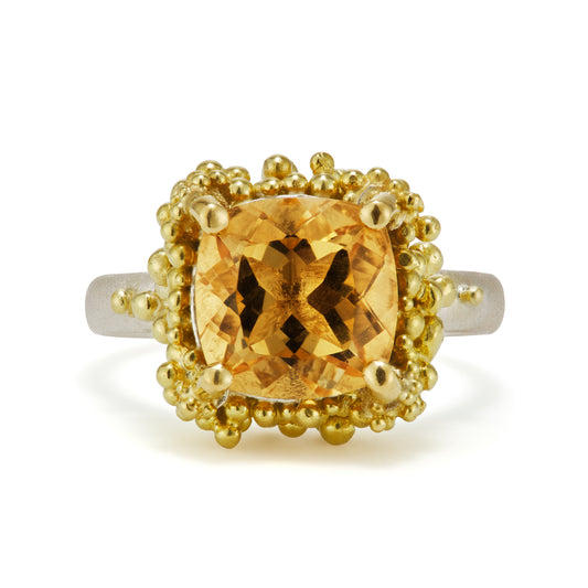 Cocktail Cluster Ring - Citrine Ombre