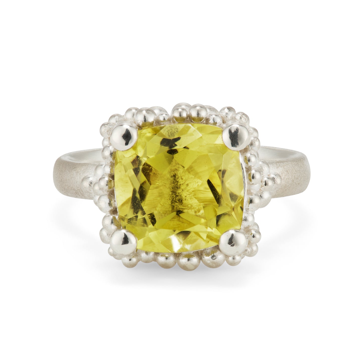 Cocktail Cluster Ring - Lemon Quartz