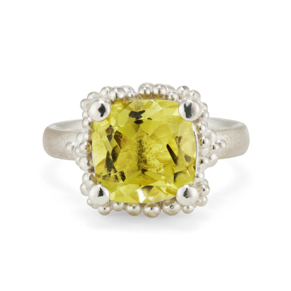 Cocktail Cluster Ring - Lemon Quartz