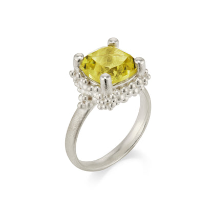 Cocktail Cluster Ring - Lemon Quartz