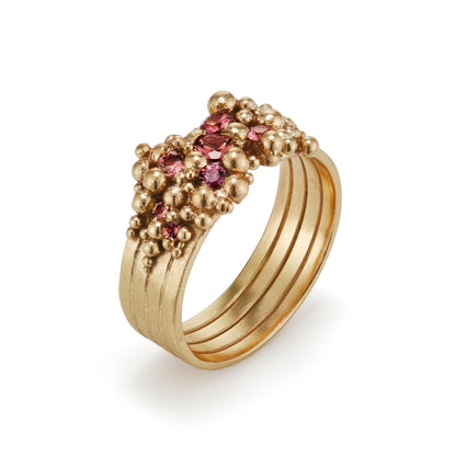 Cognac Whorl Ring
