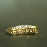 Diamond Contour Ring - 7 diamonds
