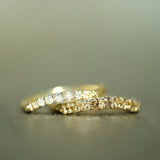 Diamond Contour Ring - 7 diamonds