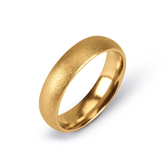Court Wedding Band - 18ct Yellow Gold