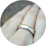 Crown Ring - silver and gold