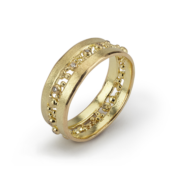 Cut Diamond Ring - yellow gold – Hannah Bedford