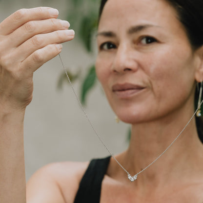 Raindrop Necklace - Platinum
