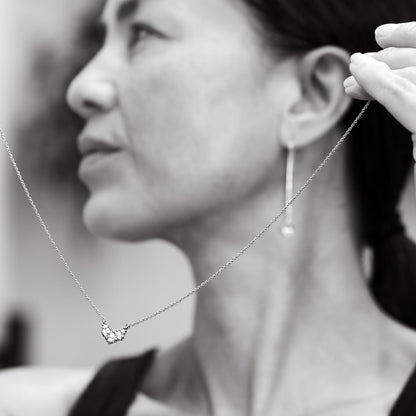 Raindrop Necklace - Platinum