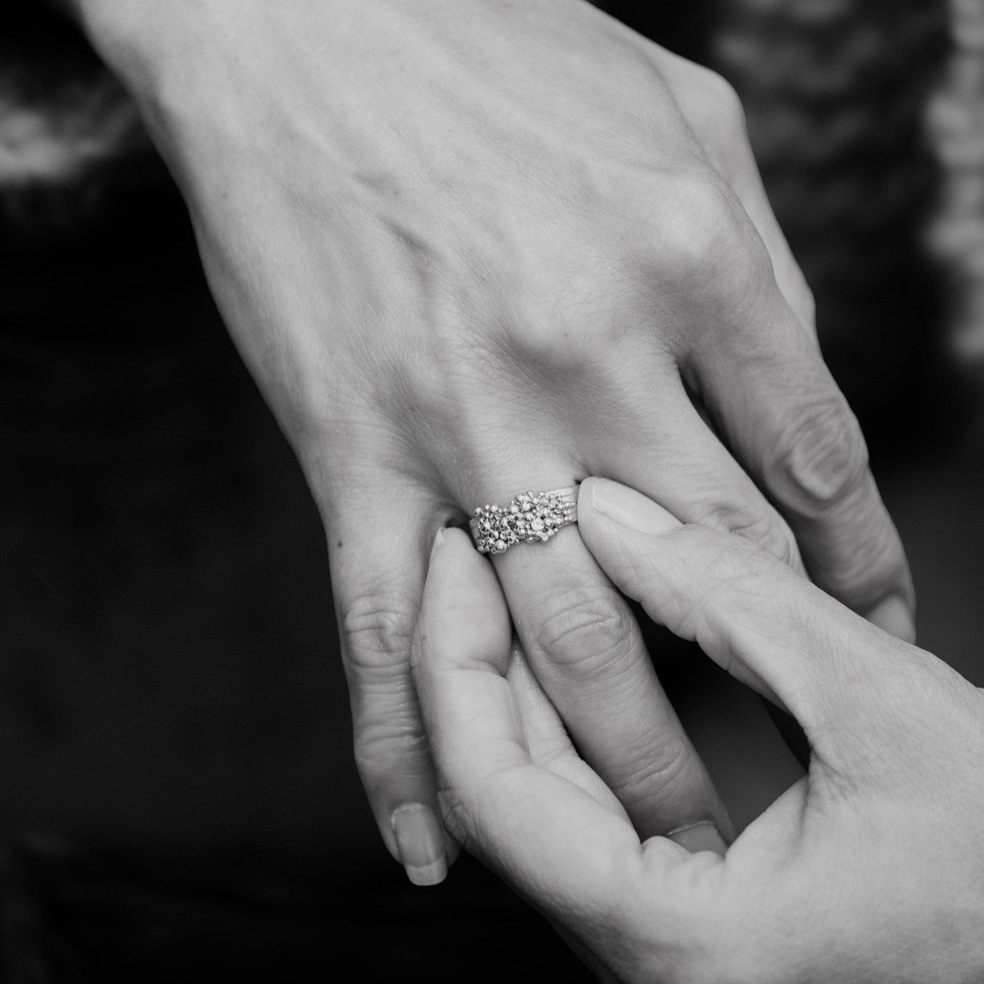 Cognac Whorl Ring