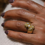 Whorl Ring - Gold and Diamonds