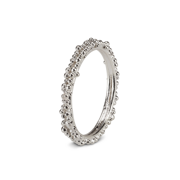 Fine Granule Ring - silver