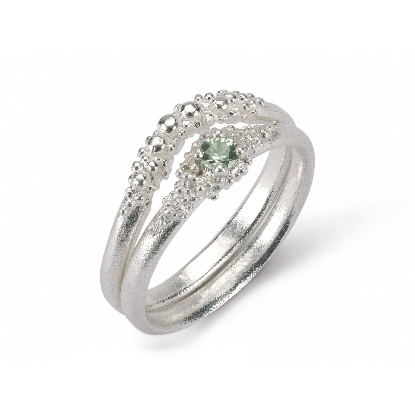 Cluster Ring - Silver & Sapphire