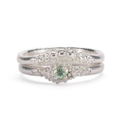 Cluster Ring - Silver & Sapphire