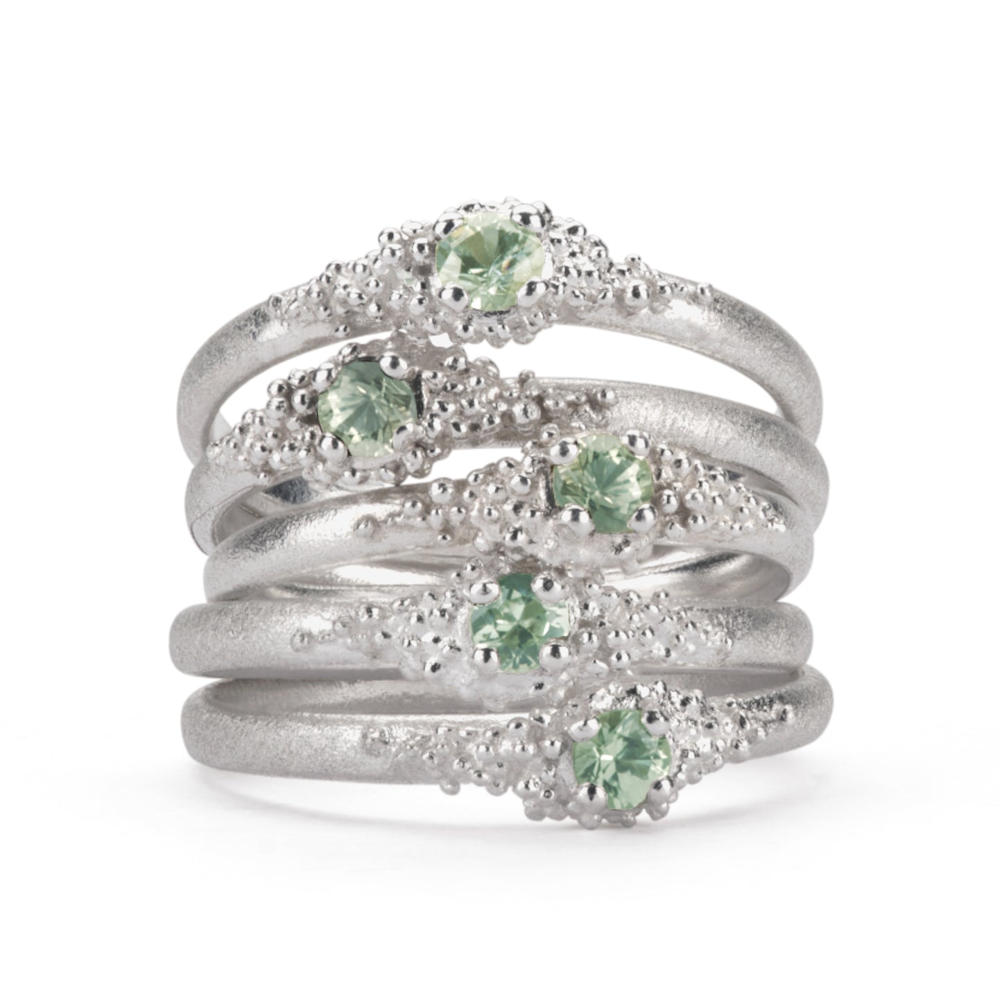 Cluster Ring - Silver & Sapphire