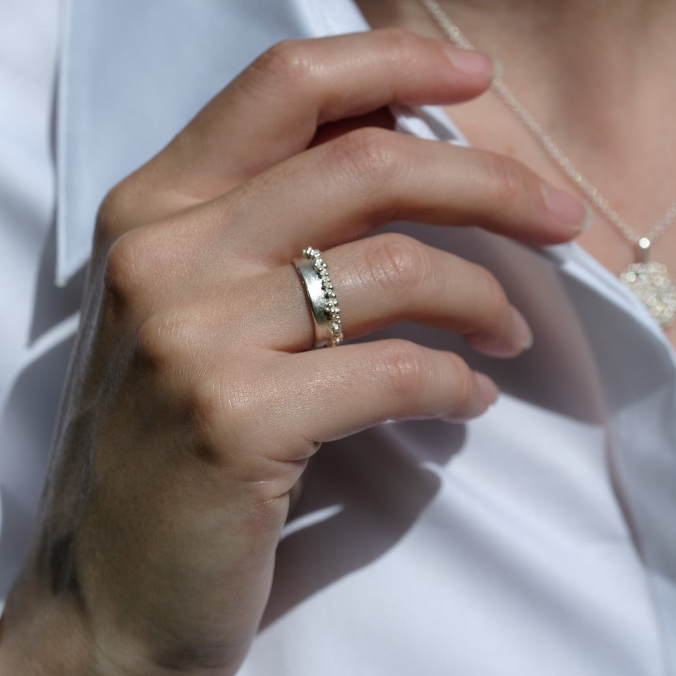 Froth Ring - silver