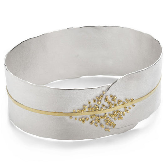 Granulated Cuff - Silver & Gold