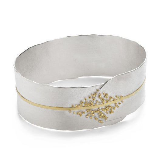 Granulated Cuff - Silver & Gold