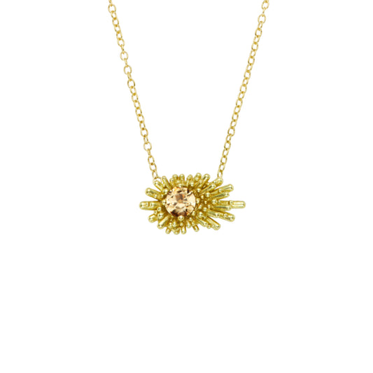 Sea Urchin Pendant - Gold
