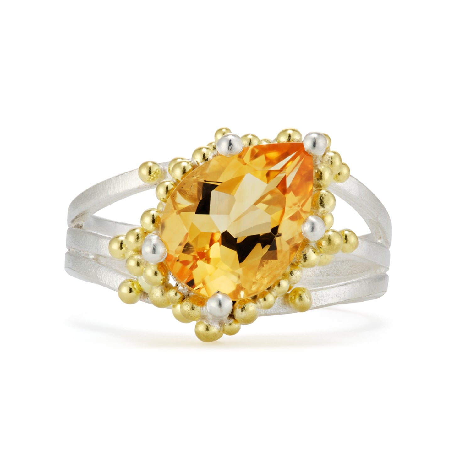 Scattered Citrine Ring