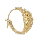 Scattered Granule Hoops - gold